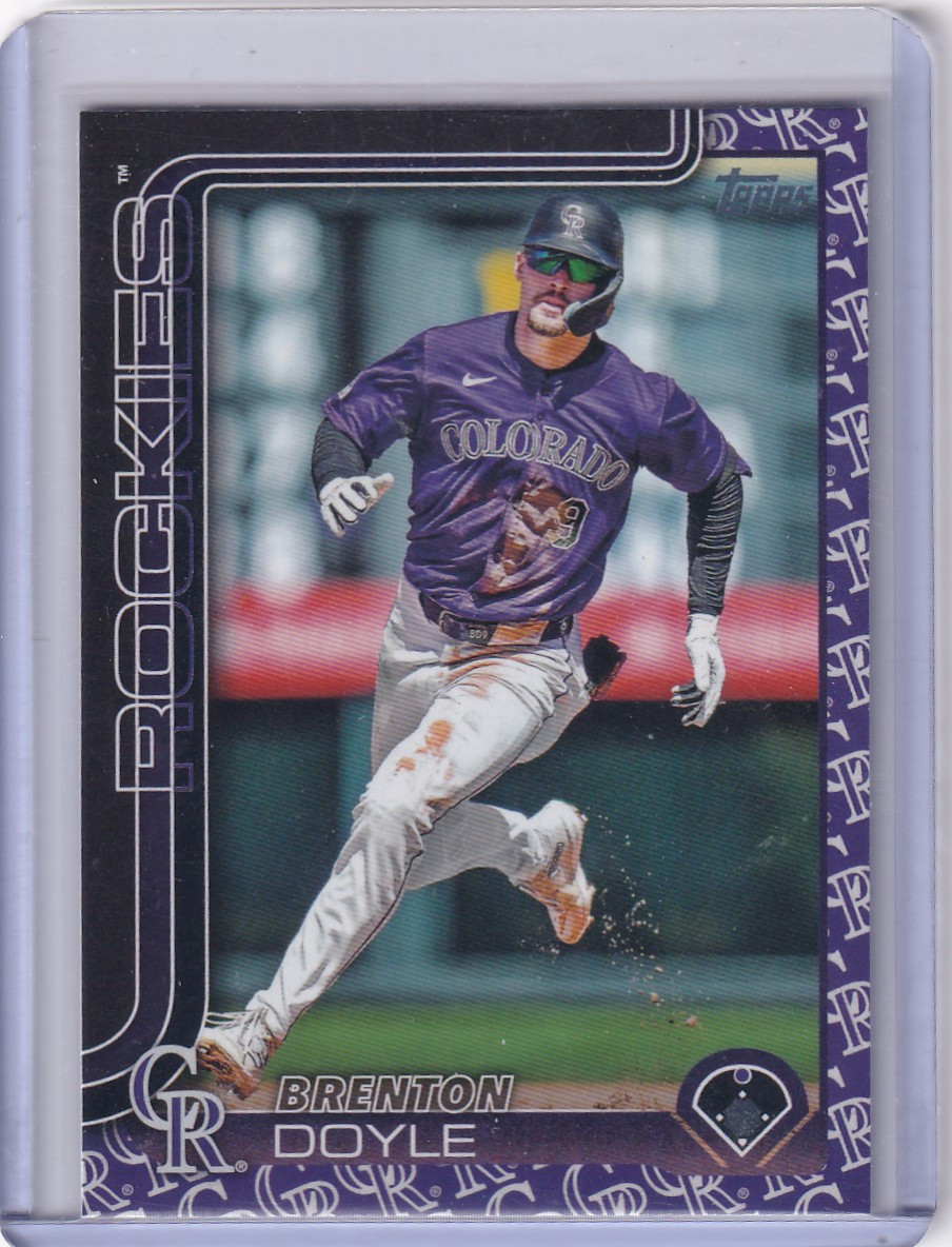 2025 Topps Series 1 Team Color Border SP #44 Brenton Doyle