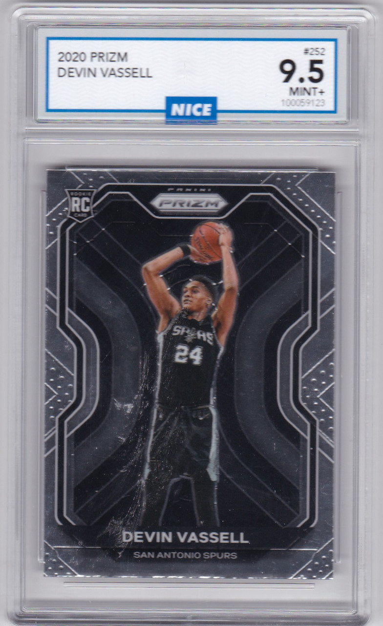 2020 Prizm #252 Devin Vassell RC San Antonio Spurs NICE 9.5 MINT