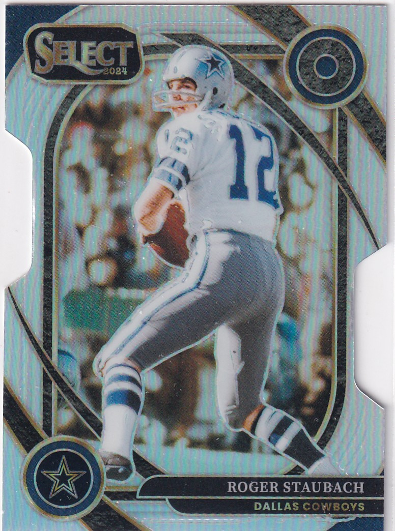 DEAD STOCK CHAMPION×Roger Staubach USA製 2024 SELECT #290 ROGER STAUBACH SILVER PRIZM DIE CUT- DALLAS