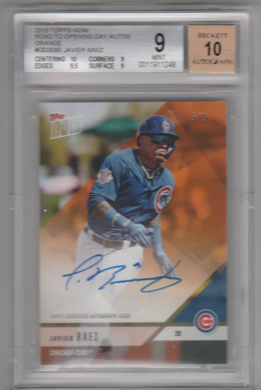 Javier Baez Memorabilia, Autographed Javier Baez Collectibles