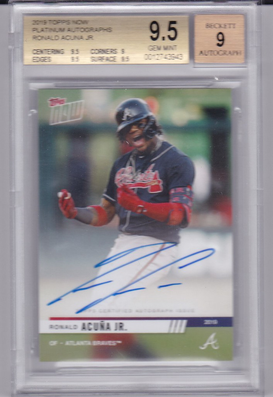 Ronald Acuna Jr 2019 Topps Baseball Collector Series Autograph