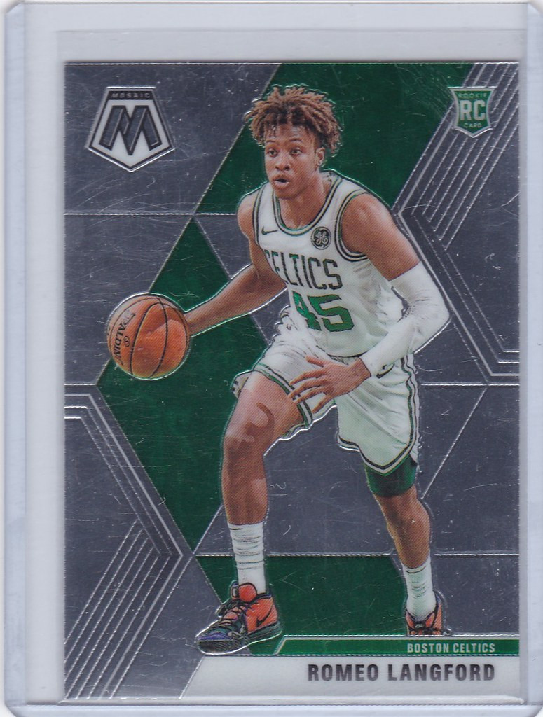 Celtics Roster Number 20 On Celtics 2019-20 Panini Mosaic RC #233