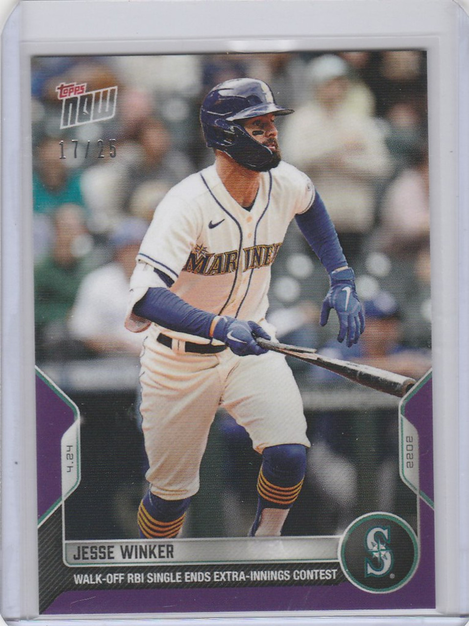 2022 TOPPS NOW PARALLEL #92 JESSE WINKER SEATTLE MARINERS 17/25 -  Sportsamerica Sports Cards