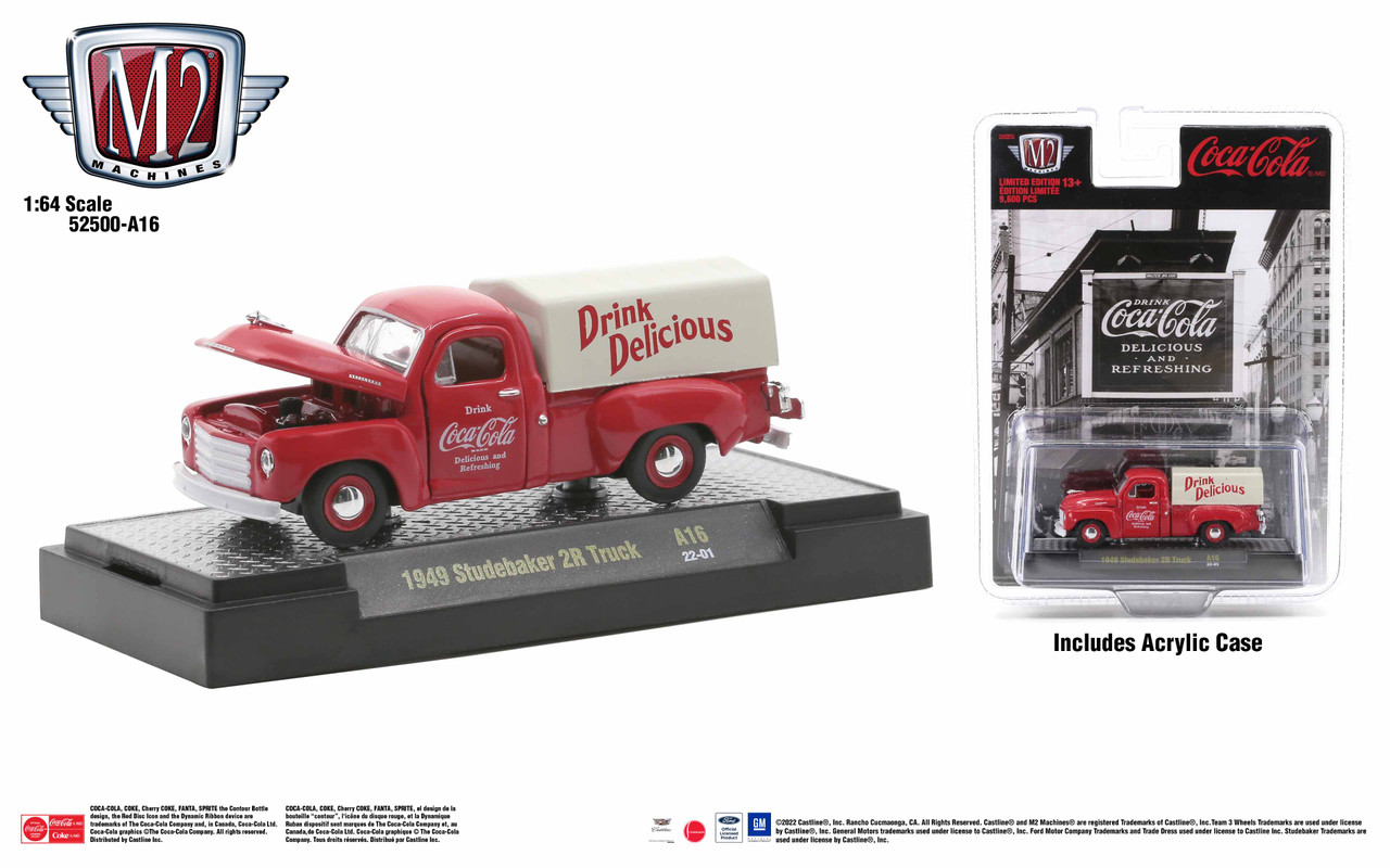 M2 Machines Coca-Cola Release A16 1949 Studebaker 2R Truck