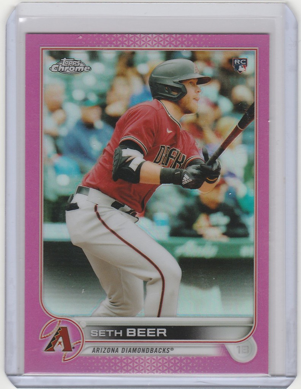 2022 Topps Chrome Pink #186 Seth Beer - Arizona Diamondbacks RC