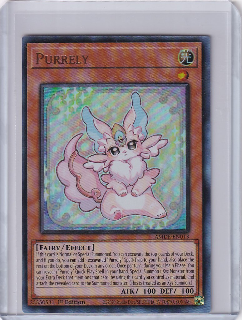 purrely cards yugioh CR01-AE186 Pretty Memory (R) you can add 1 excavated Purrely Spell/Trap to your hand Yugioh Purrely Deck 55 Card