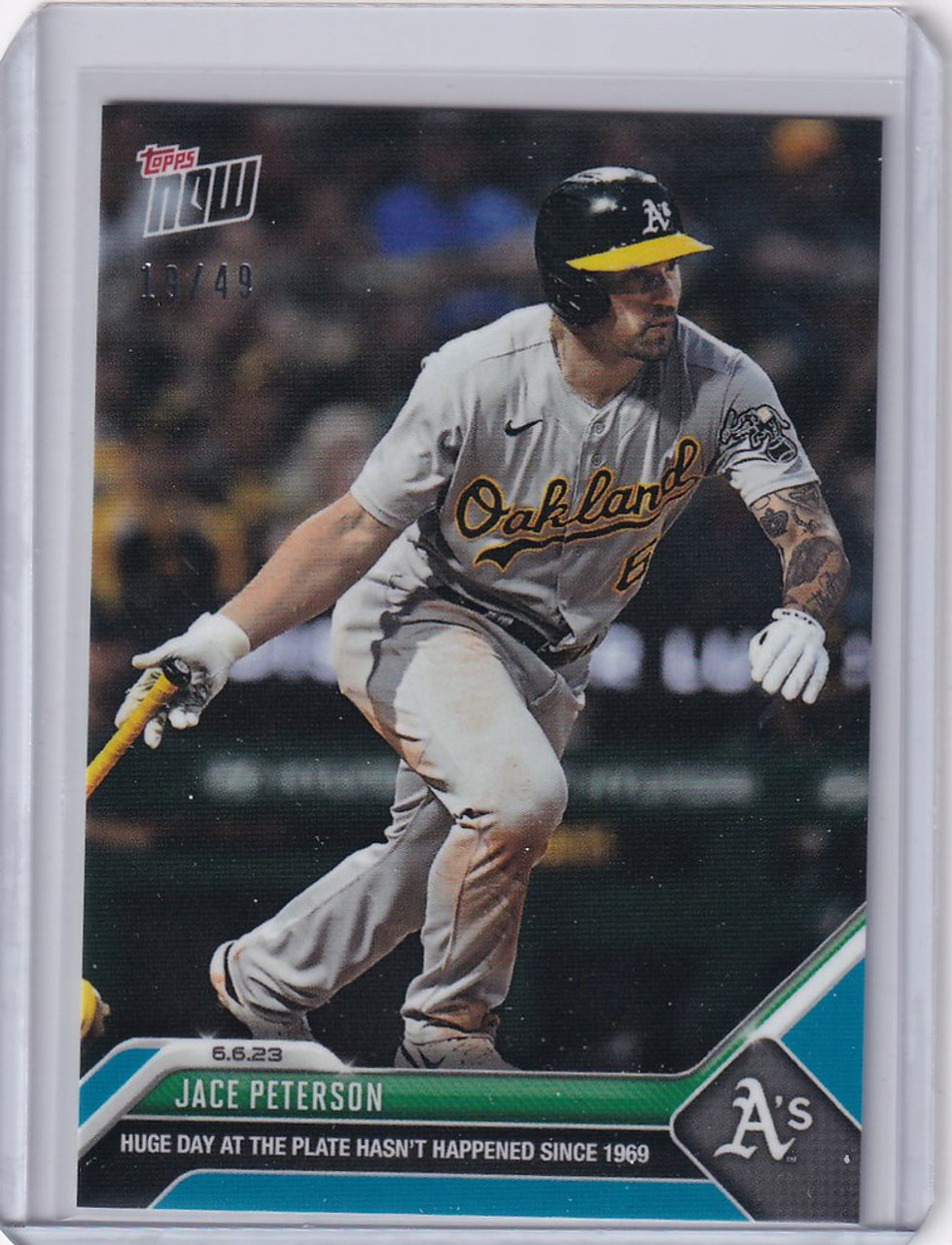 2023 TOPPS NOW MLB CARD OAKLAND ATHLETICS TONY KEMP #52 9th INNING