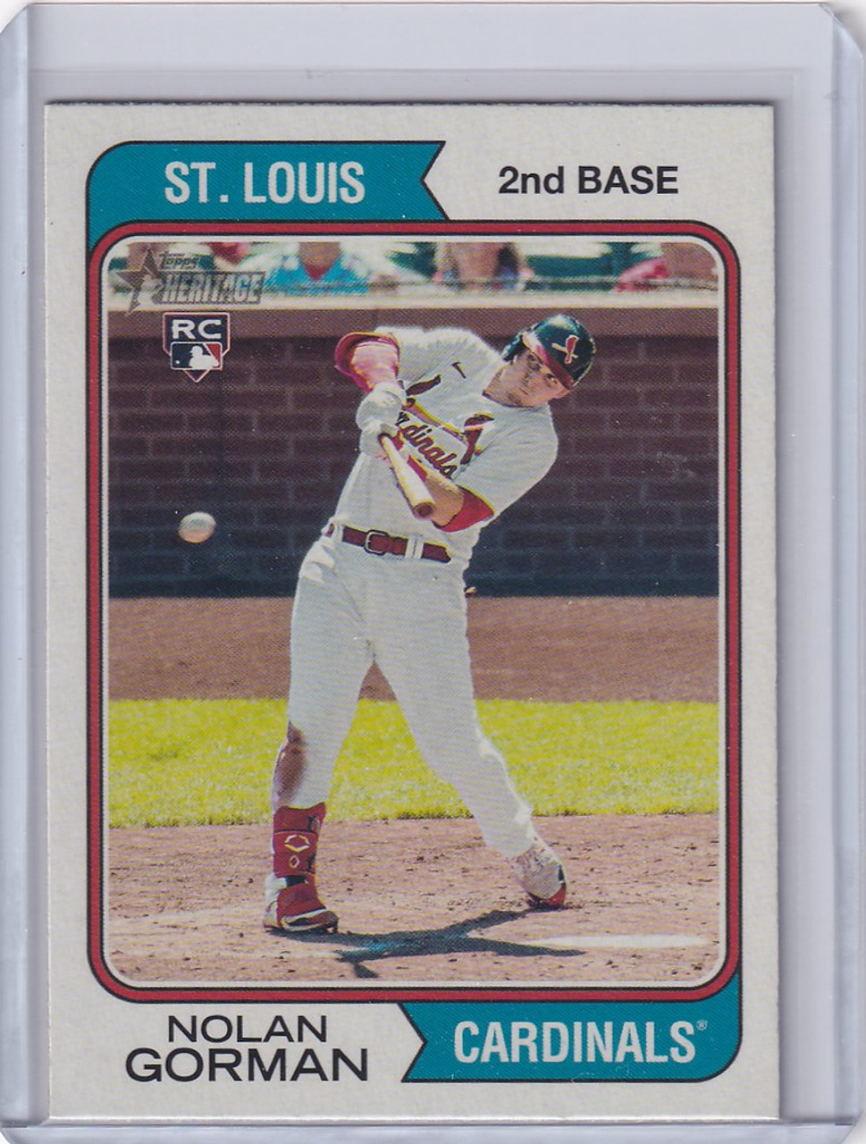 2023 Topps Heritage Image #19 Nolan Gorman St Louis Cardinals
