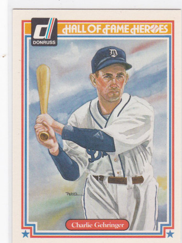 1983 Donruss Hall of Fame Heroes #28 Charles Gehringer Tigers