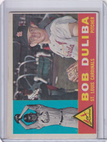 1960 Topps #401 Bob Duliba - St. Louis Cardinals RC