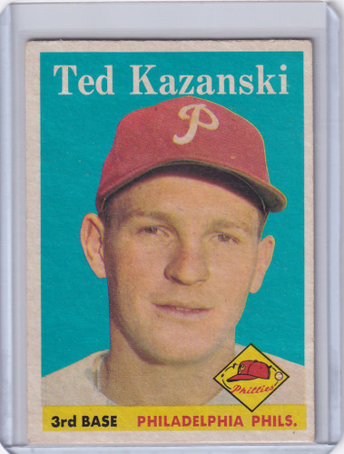 1958 Topps #36 Ted Kazanski - Philadelphia Phillies