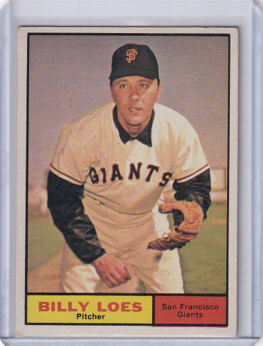 1961 Topps #237 Billy Loes - San Francisco Giants