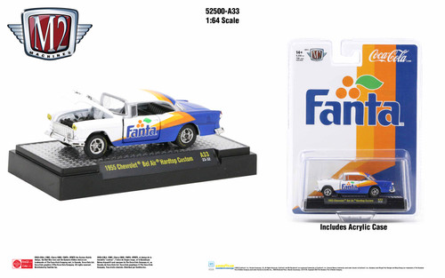 M2 Machines Coca-Cola Release A33 1955 Chevrolet Bel Air Hardtop Custom