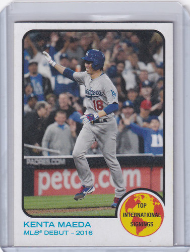 2018 Topps TBT '73 TOPPS BASEBALL WORLD SERIES #64 KENTA MAEDA LOS ANGELES DODGE