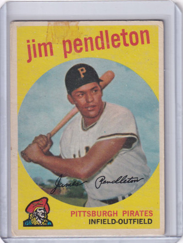 1959 Topps Baseball #174 Jim Pendleton - Pittsburgh Pirates