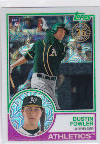 2018 Topps Baseball Silver Pack Dustin Fowler #37 RC Rookie Oakland Athletics