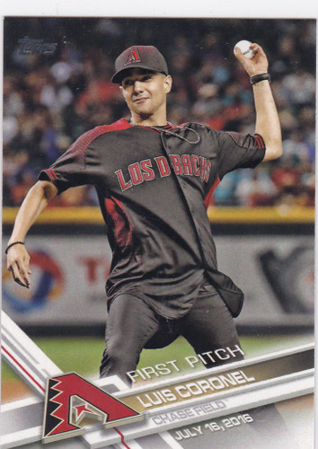 2017 Topps First Pitch FP-13 Luis Coronel Arizona Diamondbacks