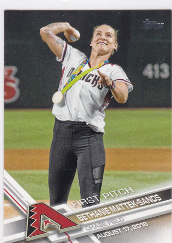 2017 Topps First Pitch FP-17 Bethanie Mattek-Sands Arizona Diamondbacks