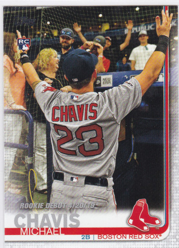 2019 Topps #US192 Micahel Chavis RC Boston Red Sox
