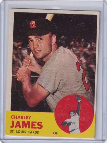 1963 Topps 83 Charley James - St. Louis Cardinals