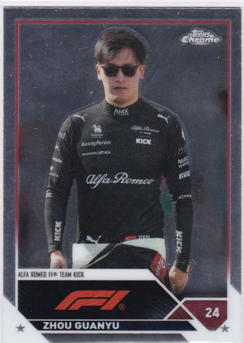 2023 Topps Chrome Formula 1 #59 Zhou Guanyu Alfa Romeo