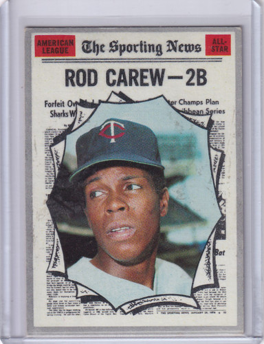 1970 Topps Baseball #453 Rod Carew - Minnesota Twins AS