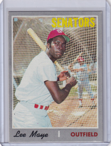 1970 Topps Baseball #439 Lee Maye - Washington Senators