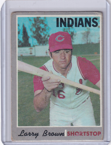 1970 Topps Baseball #391 Larry Brown - Cleveland Indians