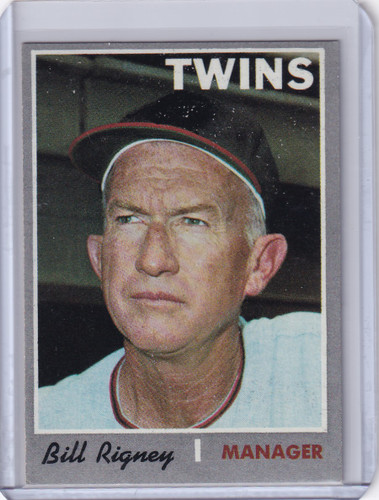 1970 Topps Baseball #426 Bill Rigney - Minnesota Twins