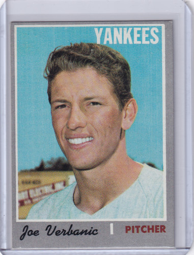 1970 Topps Baseball #416 Joe Verbanic - New York Yankees