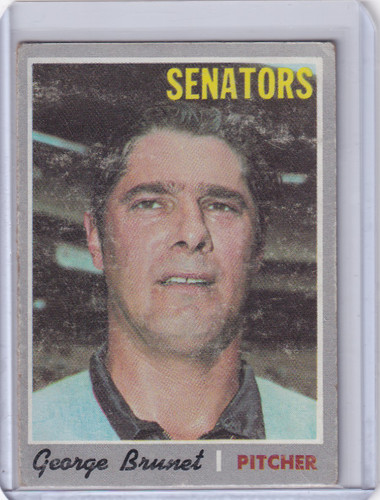 1970 Topps Baseball #328 George Brunet - Washington Senators