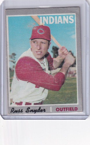 1970 Topps Baseball #347 Russ Snyder - Cleveland Indians