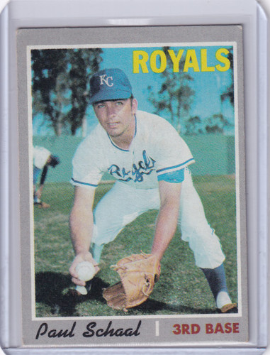 1970 Topps Baseball #338 Paul Schaal - Kansas City Royals