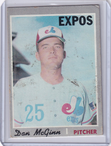 1970 Topps Baseball #364 Dan McGinn - Montreal Expos