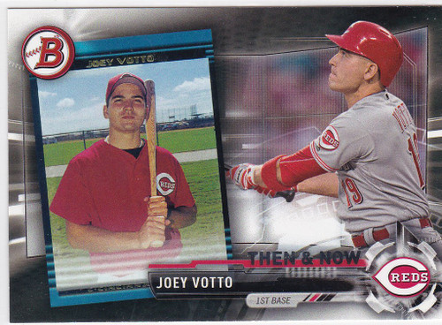 2017  Topps Bowman Then & Now #15 Joey Votto Cincinnati Reds