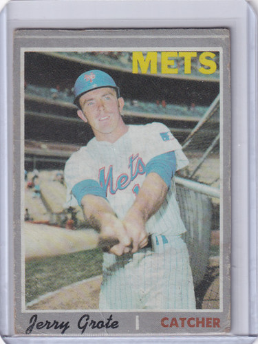 1970 Topps Baseball #183 Jerry Grote - New York Mets