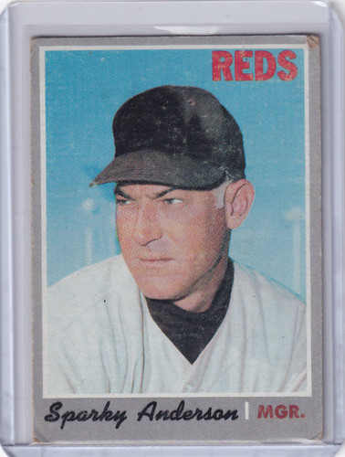 1970 Topps Baseball #181 Sparky Anderson - Cincinnati Reds