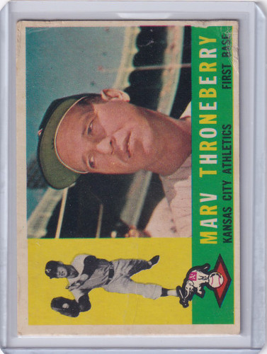 1960 Topps #436 Marv Throneberry - Kansas City Athletics