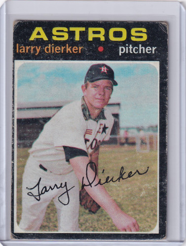1971 Topps Baseball #540 Larry Dierker - Houston Astros