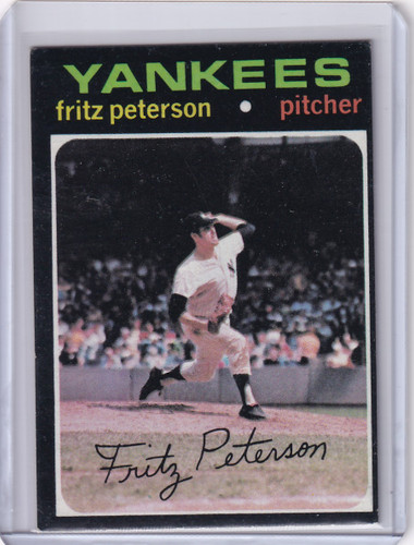 1971 Topps Baseball #460 Fritz Peterson - New York Yankees