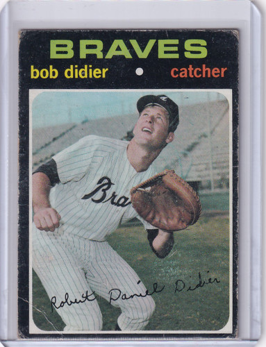 1971 Topps Baseball #432 Bob Didier - Atlanta Braves