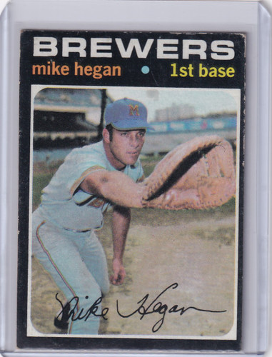 1971 Topps Baseball #415 Mike Hegan - Milwaukee Brewers