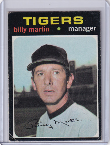 1971 Topps Baseball #208 Billy Martin - Detroit Tigers