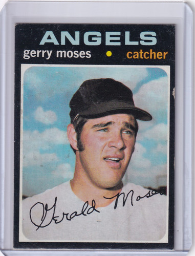1971 Topps Baseball #205 Jerry Moses - California Angels