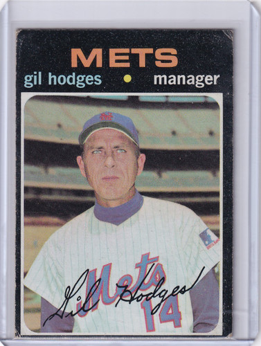 1971 Topps Baseball #183 Gil Hodges - New York Mets