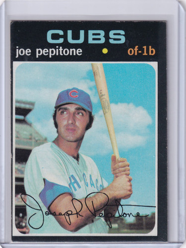 1971 Topps Baseball #90 Joe Pepitone - Chicago Cubs