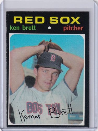 1971 Topps Baseball #89 Ken Brett - Boston Red Sox