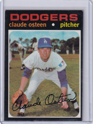 1971 Topps Baseball #10 Claude Osteen - Los Angeles Dodgers