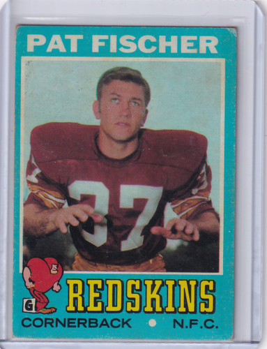 1971 Topps Football #74 Pat Fischer - Washington Redskins