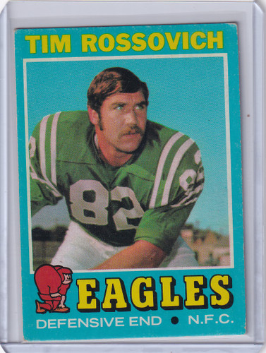1971 Topps Football #116 Tim Rossovich - Philadelphia Eagles